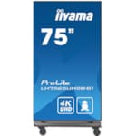 TOTEM AFFICHAGE DYNAMIQUE 75" 4K UHD AVEC ROULETTES 24/7