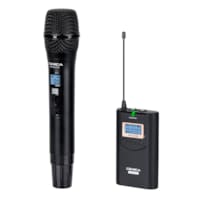 Système de Microphone Sans Fil Professionnel à Double Canal UHF 48 Canaux COMICA
