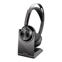 Micro-Casque Poly Voyager Focus 2 USB-C-C + Adaptateur USB-C/A +Base de Chargement