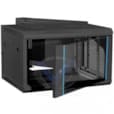 15U Coffret Mural 600 (L) x 450 (P) x 769 (H) avec porte avant en verre ARMOIRE 15U