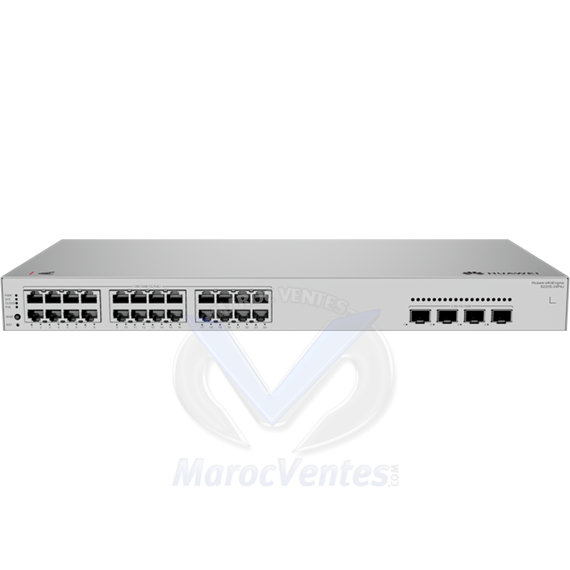 HUAWEI S220S-24P4J (24*10/100/1000BASE-T ports (400 W PoE+), 4*2.5GE SFP ports, built-in AC power) 98012516