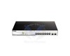 Switch manageable 8 ports Gigabit PoE + avec 2 ports Combo SFP DGS-1210-10MP
