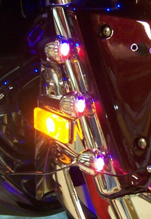 1800 Red, White, Blue LED Fork Light Kit