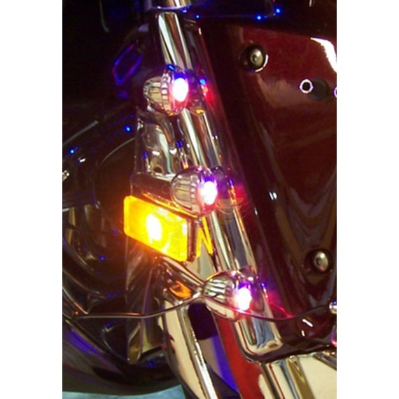 1800 Red, White, Blue LED Fork Light Kit