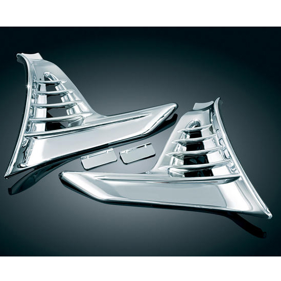 LOUVERED CHROME BATTERY BOX COVER, TRIKE