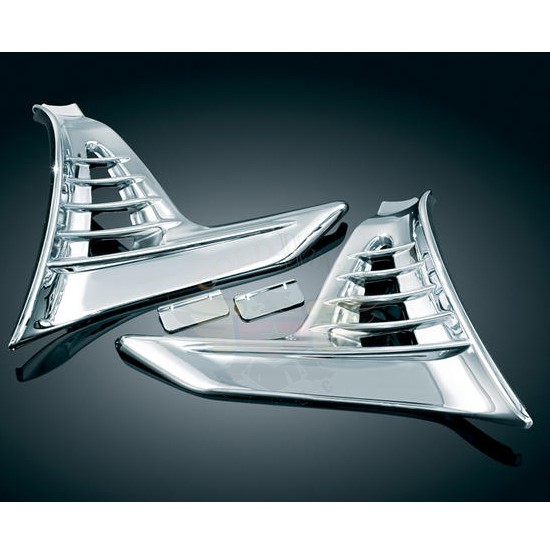 LOUVERED CHROME BATTERY BOX COVER, TRIKE