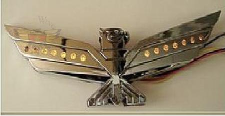 Amber LED Chrome Eagle Emblem-Amber LED Chrome Eagle Emblem
