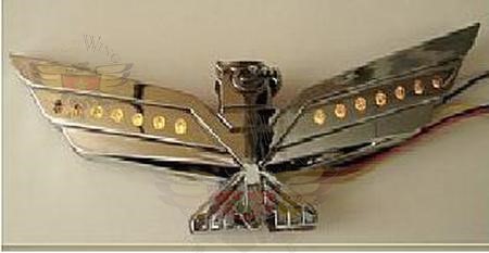 Amber LED Chrome Eagle Emblem-Amber LED Chrome Eagle Emblem