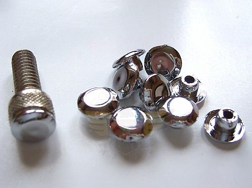 Chrome Snap Caps 1/4" 10PK