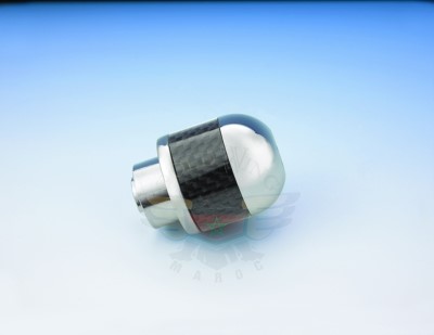 EMBOUT DE GUIDON AVEC INSERT CARBONE 52-712