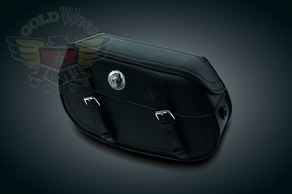 HARDMOUNT SADDLEBAGS W/LOCKING LIDS & NO STUDS FOR USE W/QCK DETACHABLE BRACKETS