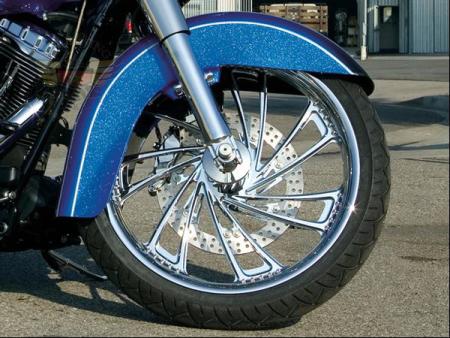 CARTEL CHROME WHEEL KIT,  '08 ABS FLH MODELS