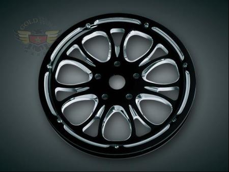 HEATHEN PLAT. CONTRAST PULLEY, '07 FLH MODELS