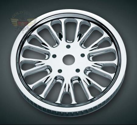 DOMINO CHROME REAR BELT SPROCKET, '07 FLH MODELS