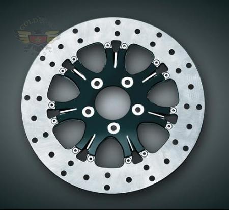 CHROME HARDWARE FOR REAR ROTORS, '01 & UP FLH MODELS