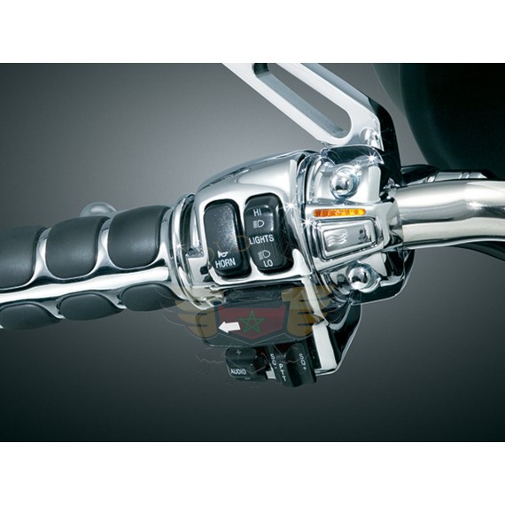 CHROME HEAT DEMONS GRIP WARMERS FOR H-D-CHROME HEAT DEMONS GRIP WARMERS FOR H-D