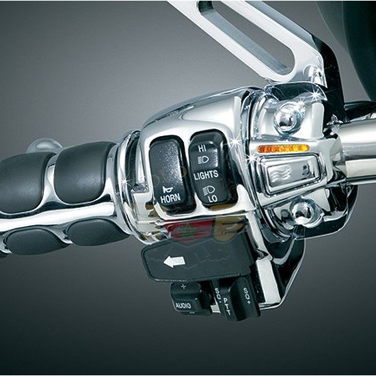 HEAT DEMON LEFT GRIP WARMERS CHROME 6361