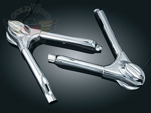 LIGHTED SWINGARM COVERS, 08-UP SOFTAIL