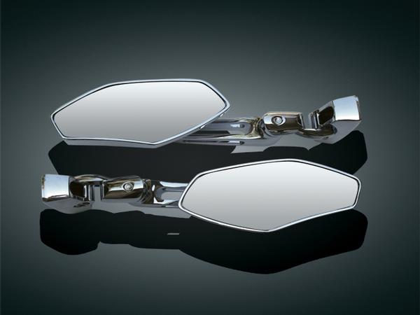 CHROME BILLET CONVEX UNIV. MIRRORS, F/SB-CHROME BILLET CONVEX UNIV. MIRRORS, F/SB