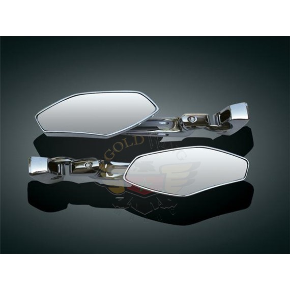 CHROME BILLET CONVEX UNIV. MIRRORS, F/SB-CHROME BILLET CONVEX UNIV. MIRRORS, F/SB